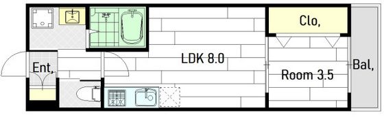 M Terrace牛田新町の間取り画像