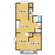 コーポジュリIの間取り画像