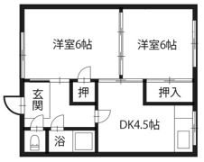 住吉マンションの間取り画像