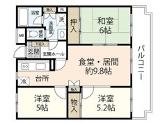 東雲本町パークマンションの間取り画像