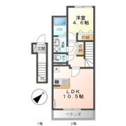 クレール比治山の間取り画像