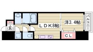SERENiTE三宮の間取り画像