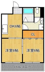 トシハルハイツの間取り画像