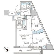 パークアクシス池袋パークフロントの間取り画像