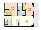 Pisces東比恵の間取り画像