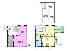 ベルデュール土居田F棟の間取り画像