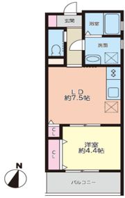 Asosion甲南山手の間取り画像
