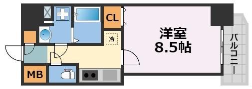 ワールドアイ難波南ミラージュの間取り画像