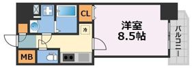 ワールドアイ難波南ミラージュの間取り画像