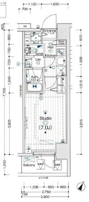 ガーラ・リバースクエア横濱南の間取り画像