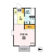 フローラ春日の間取り画像