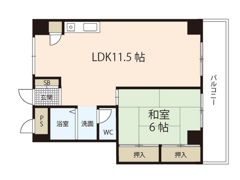 アップル比治山の間取り画像