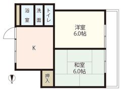 アップル比治山の間取り画像