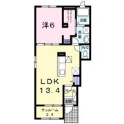 ソルティーロ．Nの間取り画像