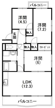 トピア清龍Iの間取り画像