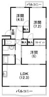トピア清龍Iの間取り画像