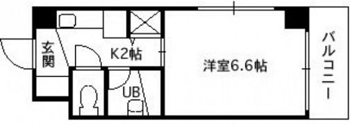 スカイハイツ中央の間取り画像