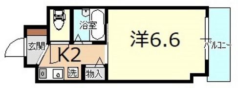 スカイハイツ中央の間取り画像