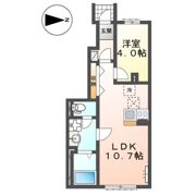 （仮称）小田原市鴨宮アパート新築工事の間取り画像