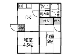 旭アパートB棟の間取り画像