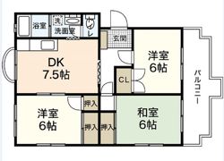 新納マンションの間取り画像