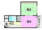 二宮マンションの間取り画像