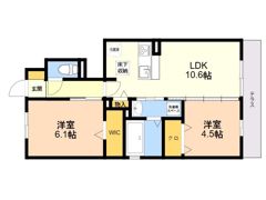 Dーroom香椎駅弐番館の間取り画像