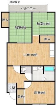 コーポ石原の間取り画像