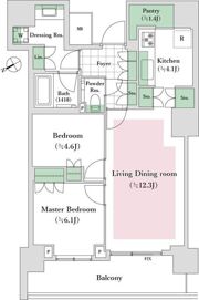 ザ・タワー横浜北仲の間取り画像