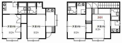 南台コーポの間取り画像