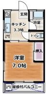 アサヒコーポの間取り画像