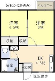 ハイツ加茂の間取り画像
