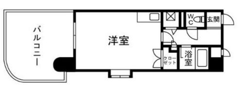 クレアトール百道の間取り画像