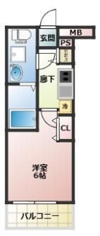 グランドロアール上新庄の間取り画像