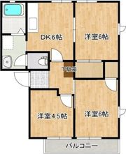 フレグランスあきやまAの間取り画像