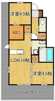 サンヒルズ黒崎駅の間取り画像