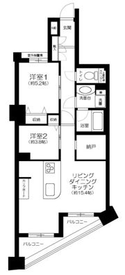ジェイパーク御苑内藤町の間取り画像