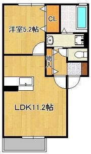 ボヌールアンドゥロワDの間取り画像