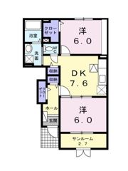 テルヌーラ Bの間取り画像
