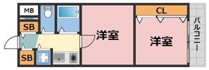 ニューライフ高麗橋の間取り画像