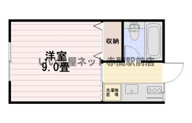 キャンパス赤間Bの間取り画像