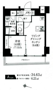 アイル プレミアム亀戸ノースの間取り画像