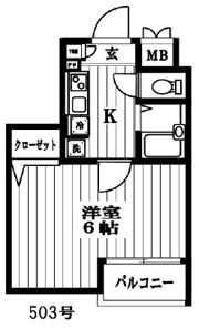 エスコート東大前の間取り画像