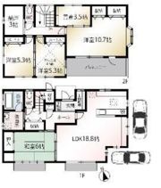 志木市本町6丁目戸建ての間取り画像