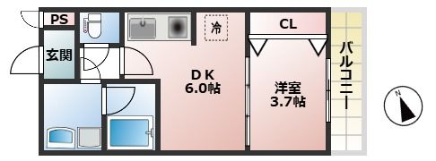 プロスパー江坂479の間取り画像