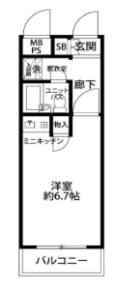 品川大井町スカイレジテルの間取り画像