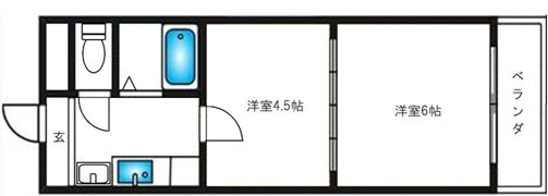 Riora塚本Ⅱの間取り画像
