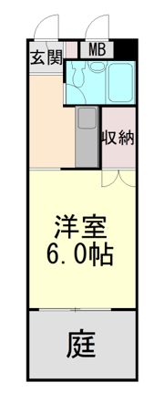 シンプルライフ王子の間取り画像