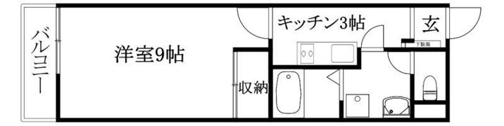 エグゼ松山の間取り画像