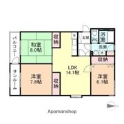 ウオノミハイツの間取り画像